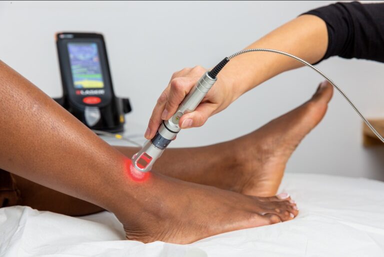 Laser treatment ankle pain